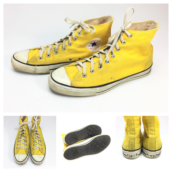 yellow chuck taylor high tops